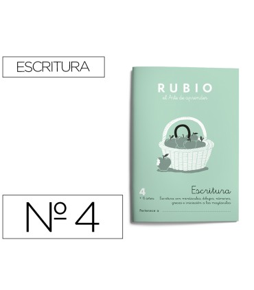 Cuaderno rubio caligrafia nº 4